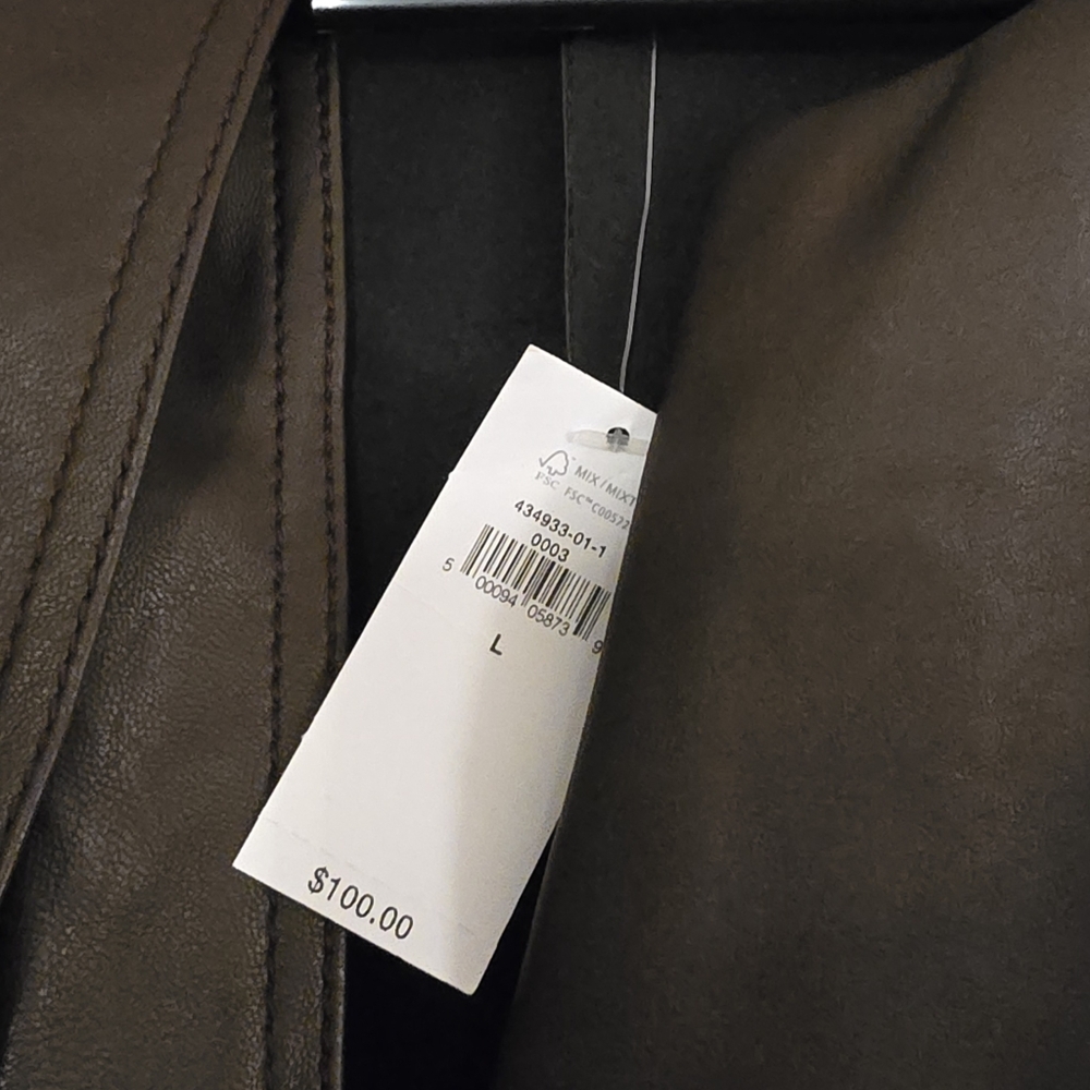Brown Leather Women's Jacket - Picture 3 of 3